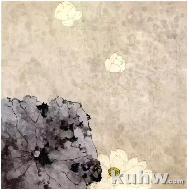 国画图文教程:彩墨荷花画法示范详解