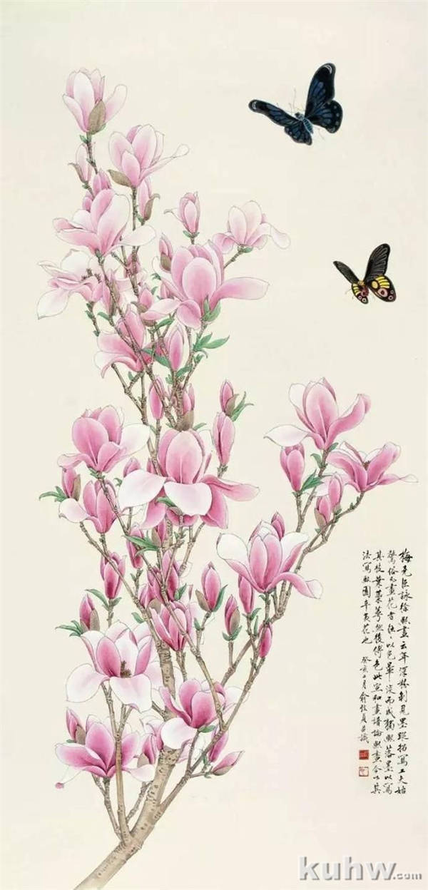 玉兰花绘画教程,真不错!