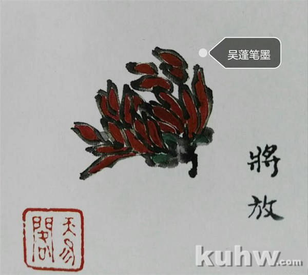 菊花画花头方法:如何画各种开花状态的正面和侧面