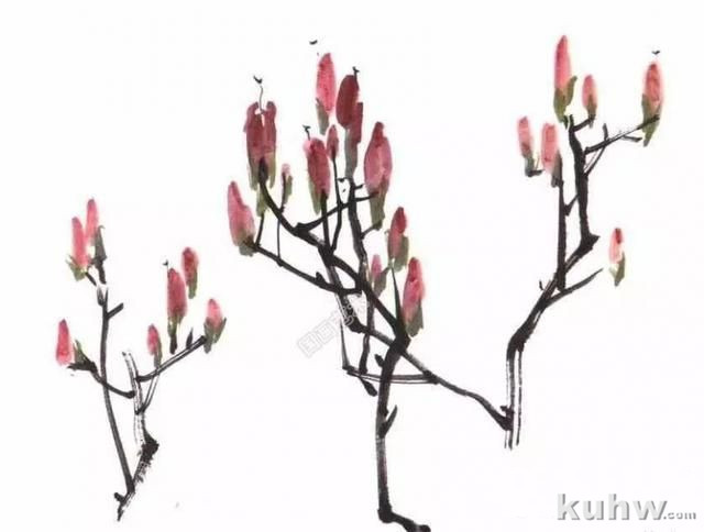 图文教程：杜鹃花的写意画法
