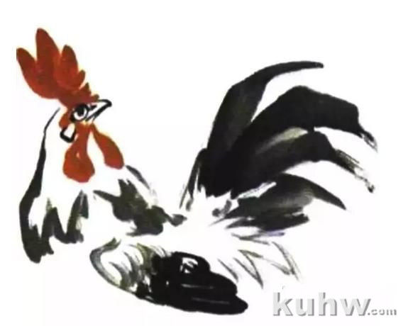 图文教程:写意公鸡画