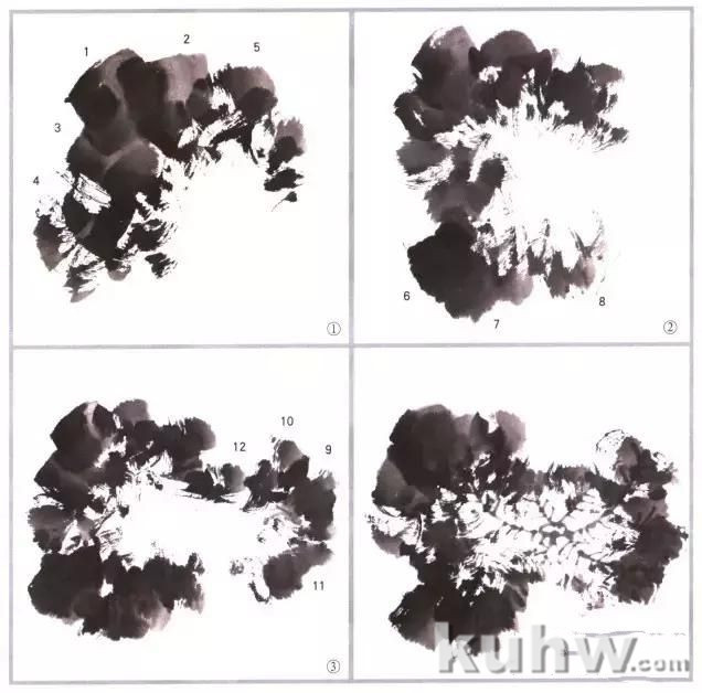 图解漂亮又简单荷叶画法步骤,国画荷叶的画法大全