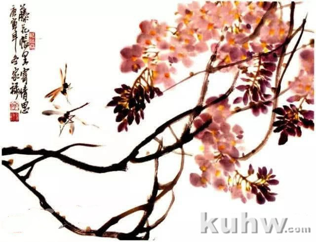 怎么画紫藤,写意紫藤的画法与步骤图