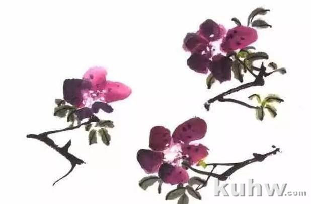 图文教程：杜鹃花的写意画法