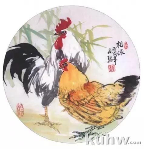 绘画构图示例教程,画鸡构图最新示范,课本上教的都过期了?