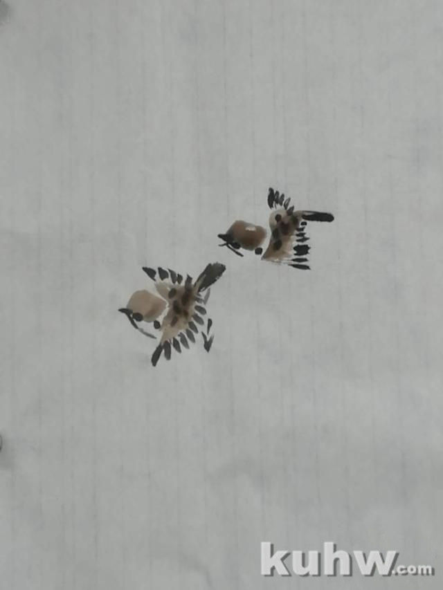 竹子写意麻雀（详细图解）