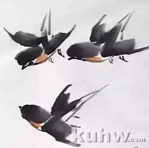 图文教程丨燕子写意画法,简单实用!