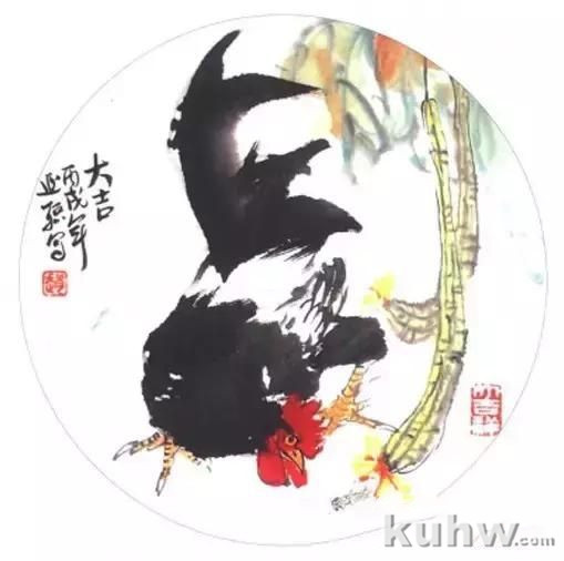 绘画构图示例教程,画鸡构图最新示范,课本上教的都过期了?