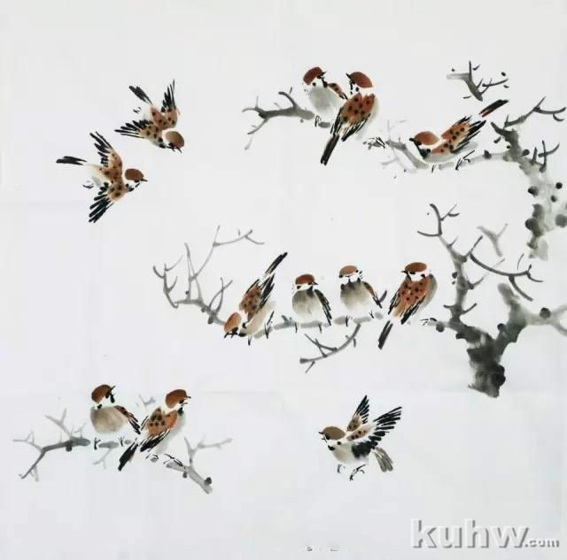 如何画好各种姿态的麻雀（详细步骤图解 1）