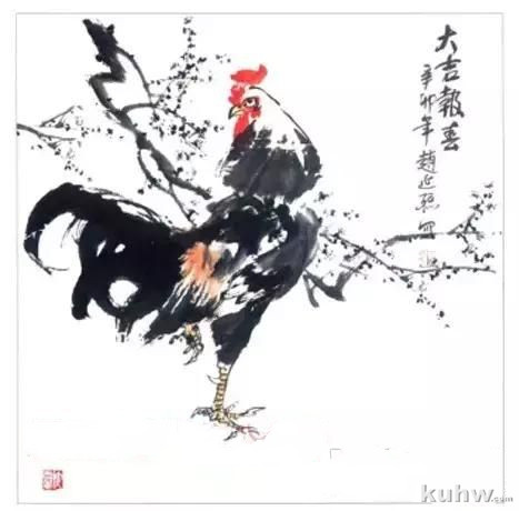 绘画构图示例教程,画鸡构图最新示范,课本上教的都过期了?