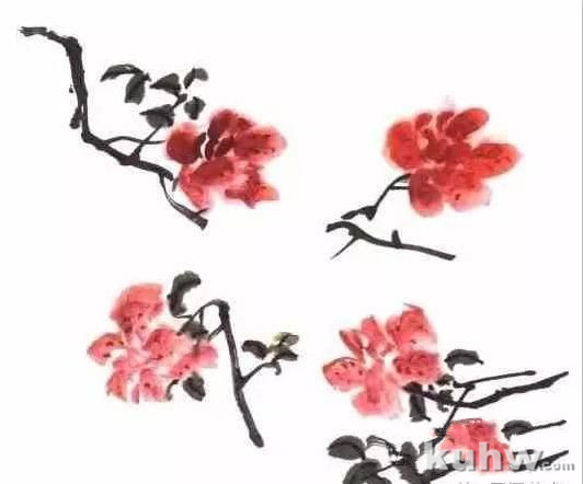 图文教程：杜鹃花的写意画法