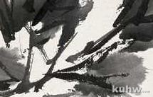 两幅图学会小写意画家王雪涛的枝叶连接处的散碎用笔