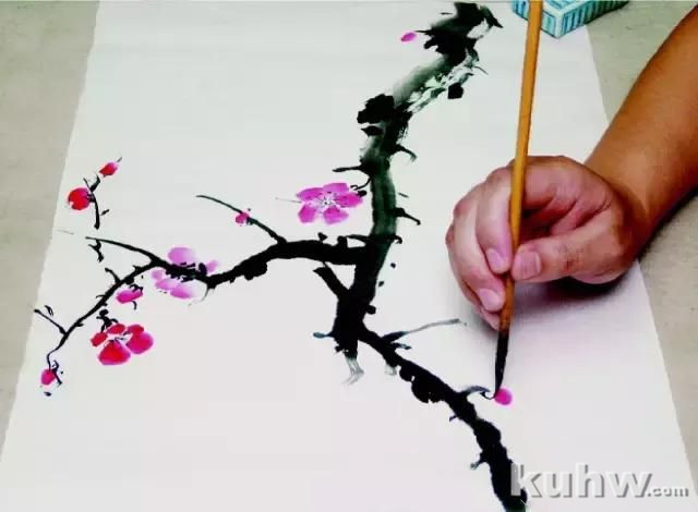 中国画梅花的画法