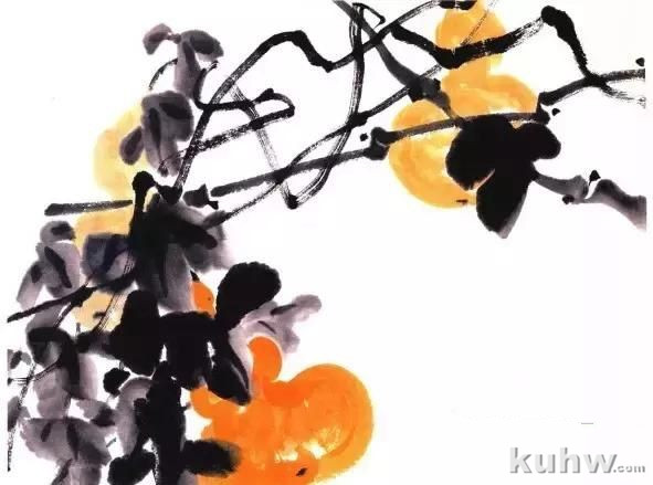 写意藤蔓植物画法教程 藤蔓,叶的组合画法,牵牛花扁豆紫藤凌霄葫芦丝瓜葡萄南瓜的写意画法