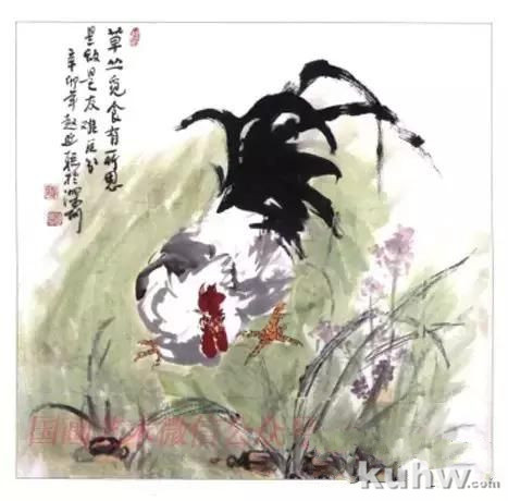 绘画构图示例教程,画鸡构图最新示范,课本上教的都过期了?