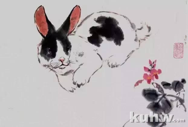 写意画兔子画法