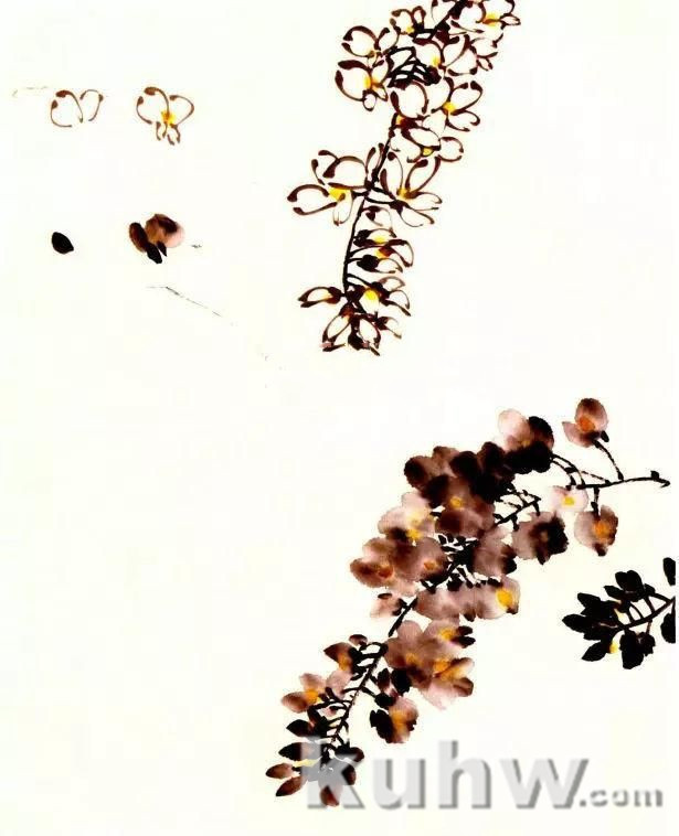 怎么画紫藤,写意紫藤的画法与步骤图