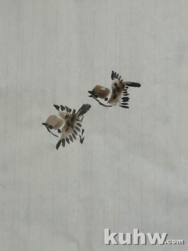 竹子写意麻雀（详细图解）