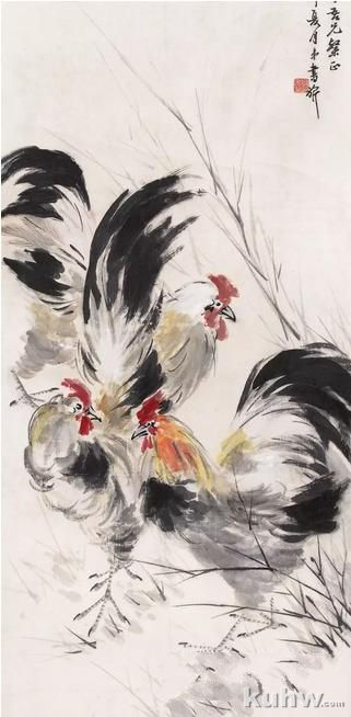 图文教程:写意公鸡画