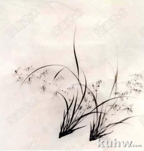 怎么画兰花?国画水墨画兰花步骤示范画法图文教程详解!
