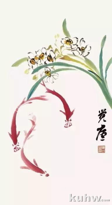 国画鱼虾的画法，简单好学