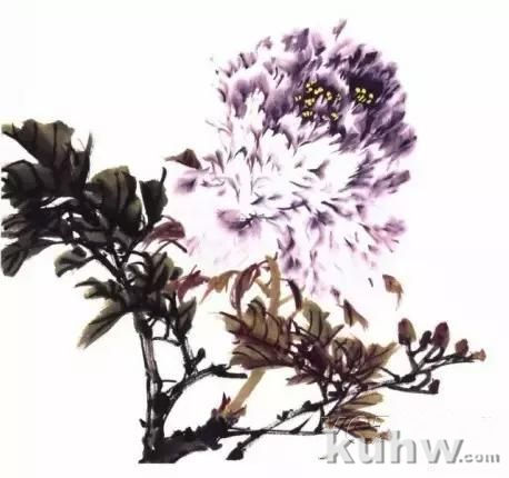 国画自学入门：学国画之画牡丹教程图文示范步骤