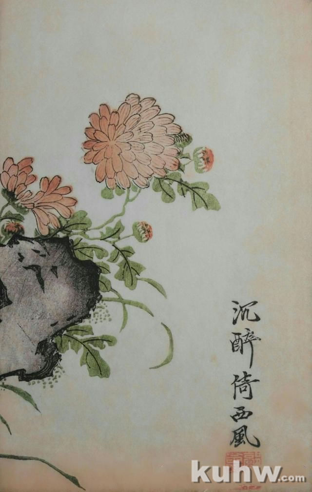 清前名家26种墨菊搭配画法之二，15幅画每天轻松学