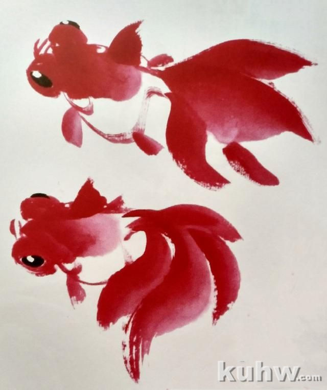 画鱼之金鱼的画法，以及各种多彩多姿的金鱼