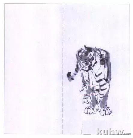 芥子园画传老虎白描图案,画虎白描集萃,怎样画虎,画虎步骤与技法