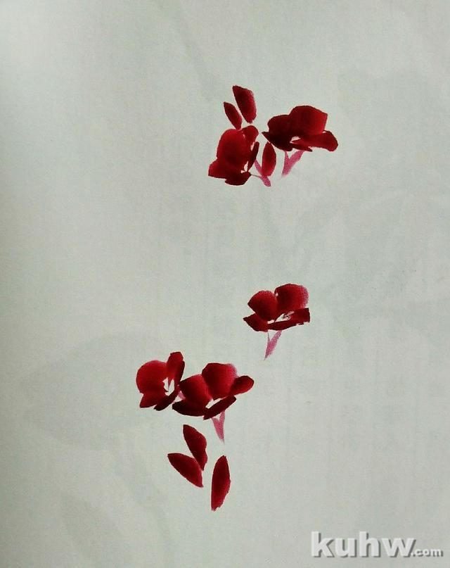 国画之整枝牵牛花的画法,以及牵牛花的多种形态画法