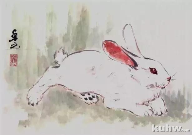 写意画兔子画法