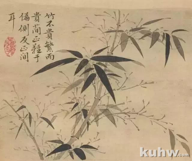 最齐全的墨竹口诀及画法，超好的素材