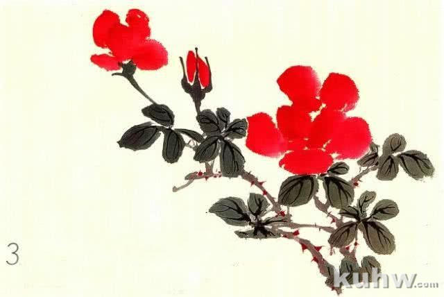 写意花卉画的整体画法,各种写意花卉画法图文详解!