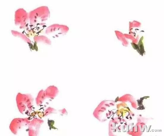 图文教程：杜鹃花的写意画法