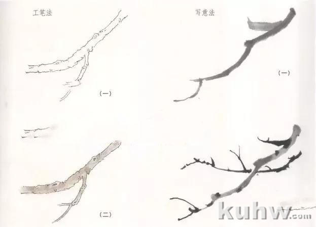 花鸟画图文教程：花鸟小品的各种画法，花鸟画基本技法分解