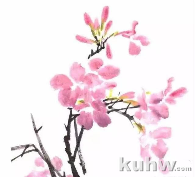 图文教程：杜鹃花的写意画法