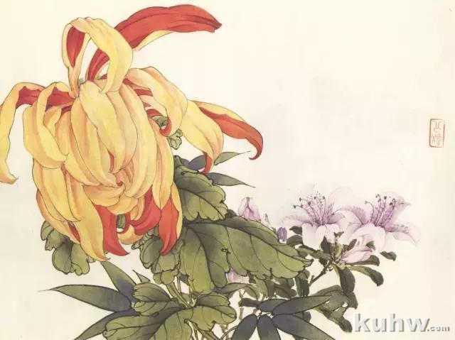 工笔勾勒花卉法