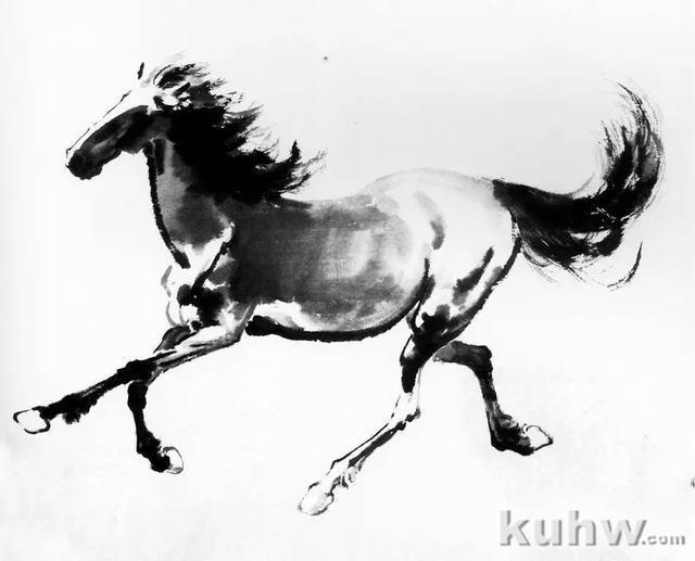 画马超级教程:徐悲鸿画马技法(上)