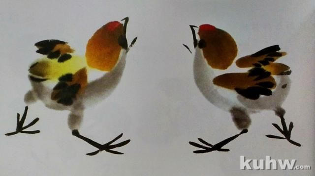 国画花鸟画之雏鸡的画法，以及各种形态的小鸡仔画法