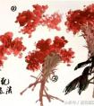 国画鸡冠花画法