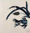 青蛙与蝌蚪的写意画法