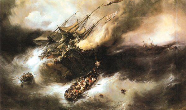 前1000幅世界名画-《肯特海滩》作品-法国