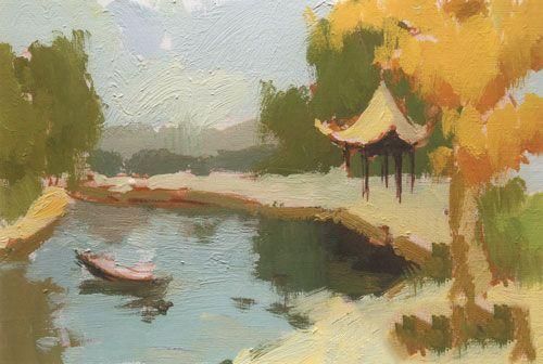 色彩风景公园类――公园一角