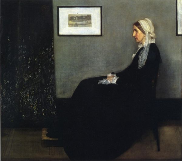前100幅世界名画（五十七）-《惠斯勒的母亲》詹姆斯・阿博特・麦克尼尔・惠斯勒油画-美国