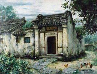 潘鸿海 《人境庐》 尺寸:88×116cm 估价:420,000-520,000 潘鸿海 《人境庐》 尺寸:88×116cm 估价:420,000-520,000