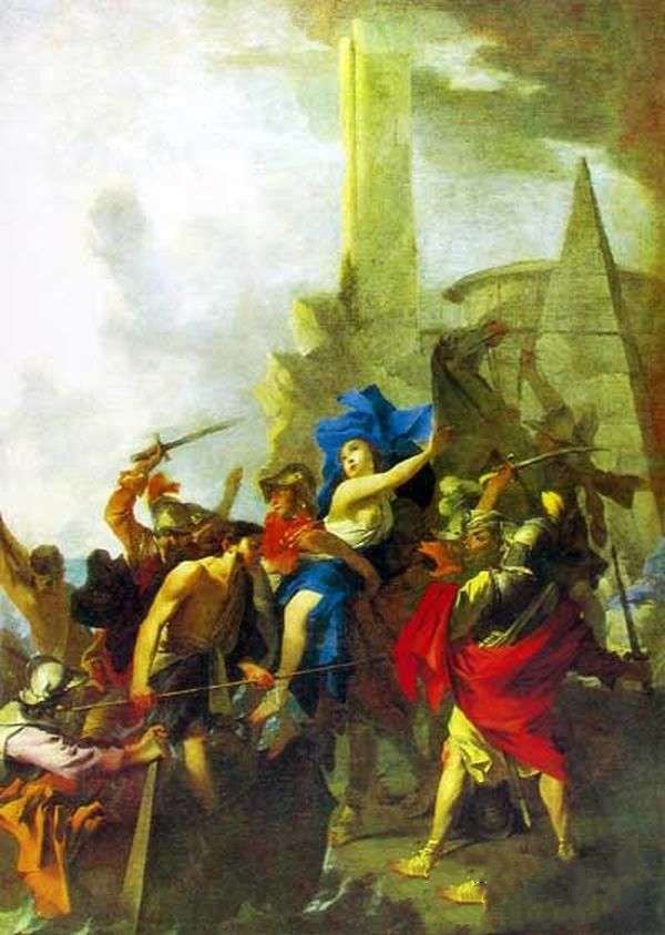 《诱拐海伦》 让・塔塞尔油画作品-法国