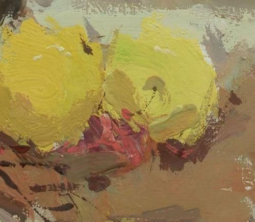 色彩静物-罐子盘子水果的画法