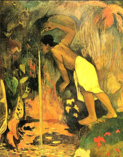 保罗・<a href=https://www.kuhw.com/e/tags/?tagname=%E4%BF%9D%E7%BD%97%C2%B7%E9%AB%98%E6%9B%B4 target=_blank class=infotextkey>高更</a>【神秘之水】作品-- 法国