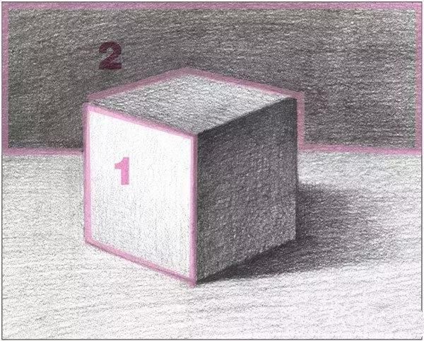 如何学素描――素描正方体的绘画技巧