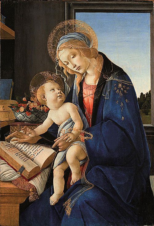 桑德罗·波提切利《圣母子》作品- 意大利（1482~1483）